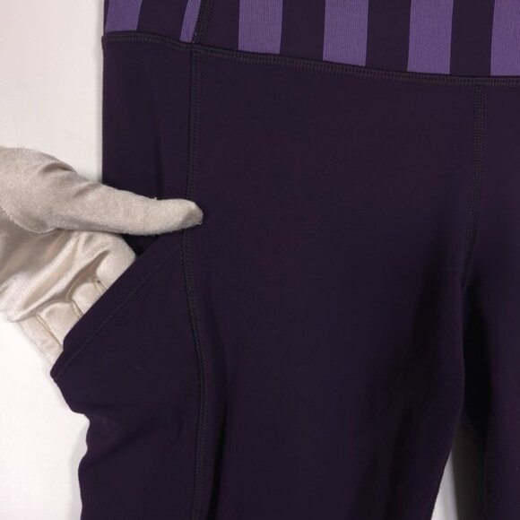 Lululemon Women's Size 8 Deep Zinfandel Speed Tight Brushed Interlock Leggings‎ - Picture 11 of 13